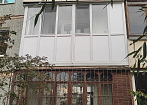 Ростовое остекление балкона в 9 этажном панельном доме mobile